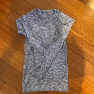 SOLD| Swiftly long sleeve spacedye heathered grape